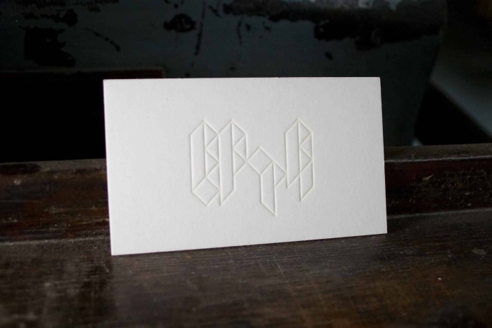 Biglietto da visita in letterpress