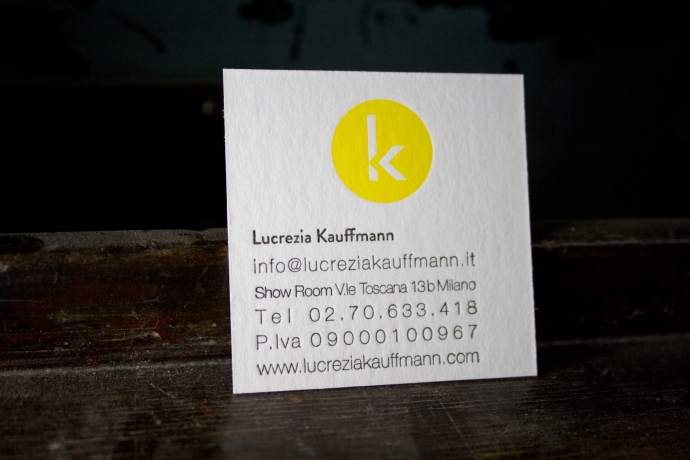 Biglietto da visita in letterpress