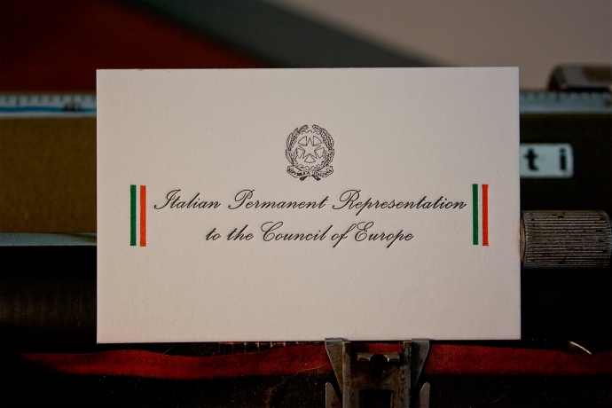 Biglietto da visita in letterpress per Daniele Loi